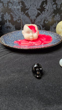 Load image into Gallery viewer, Bleeding Baby Doll Head Candle – creepy cute gothic handmade candle