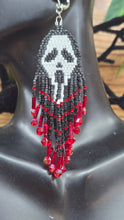 Load image into Gallery viewer, GHOSTFACE BEADED EARRINGS